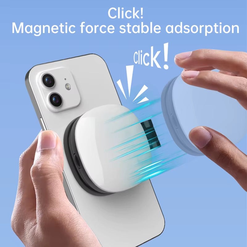Magnetic Multi-Functional Mobile Phone Selfie Mirror Mini Fill Light Dual-Colour Adjustable Reversible Fill Light Bracket
